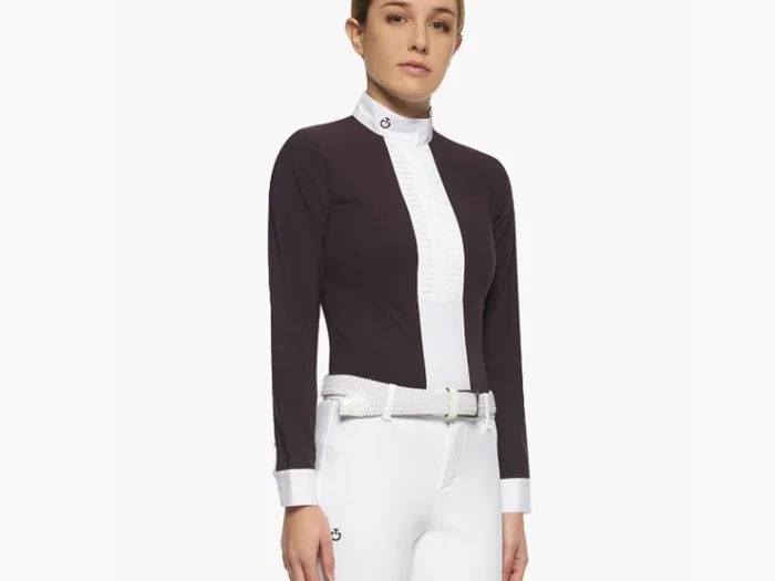 CAMISA CAVALLERIA TOSCANA PLEATED L/S