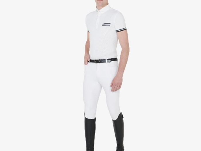 CAMISETA EQUESTRO CONCURSO DETALLES EN NEGRO